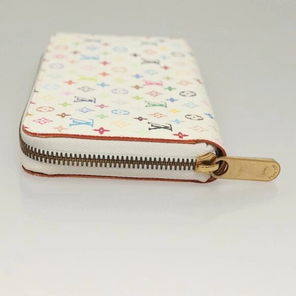 LOUIS VUITTON Monogram Multicolor Zippy Wallet White M60241 LV Auth 131100 - Picture 5 of 16